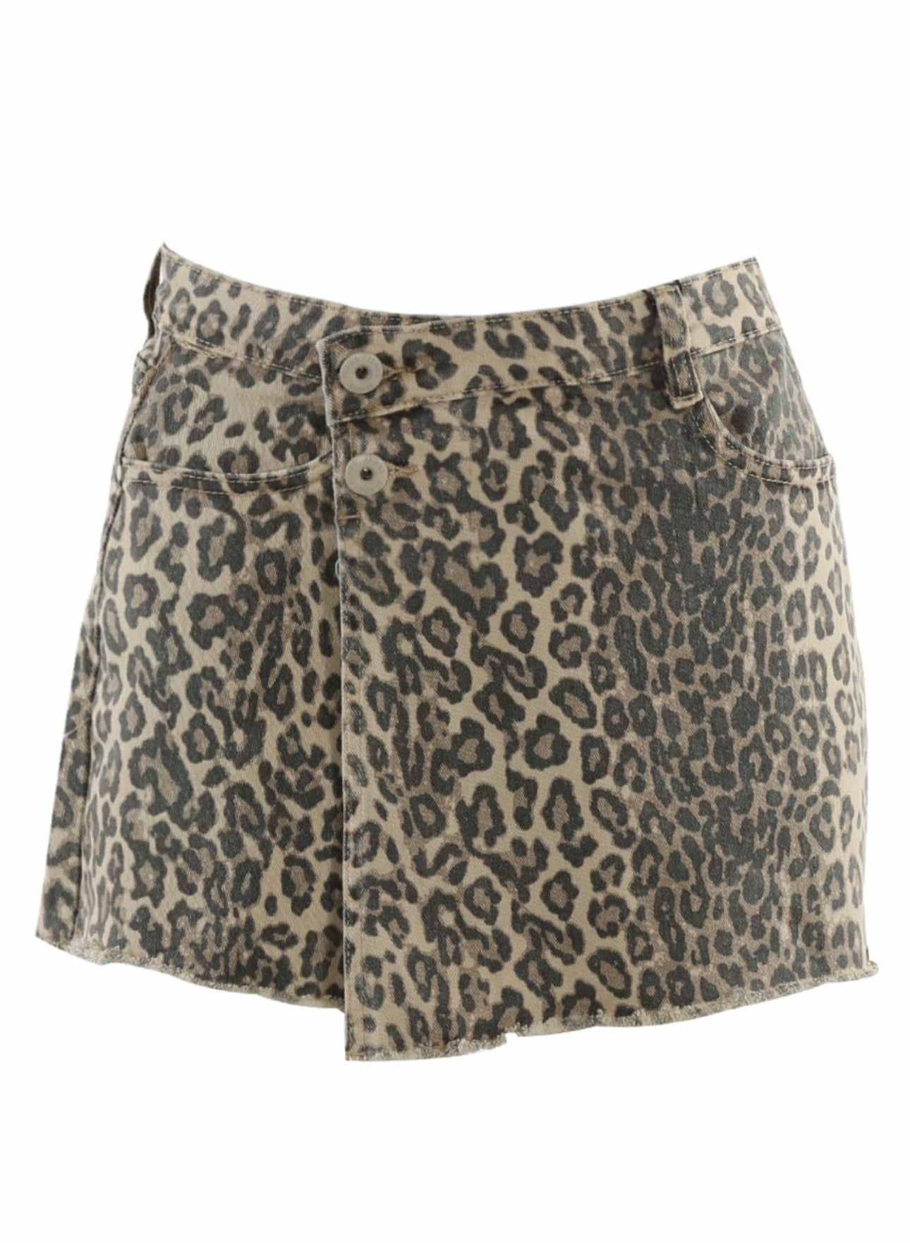 Leopard skort