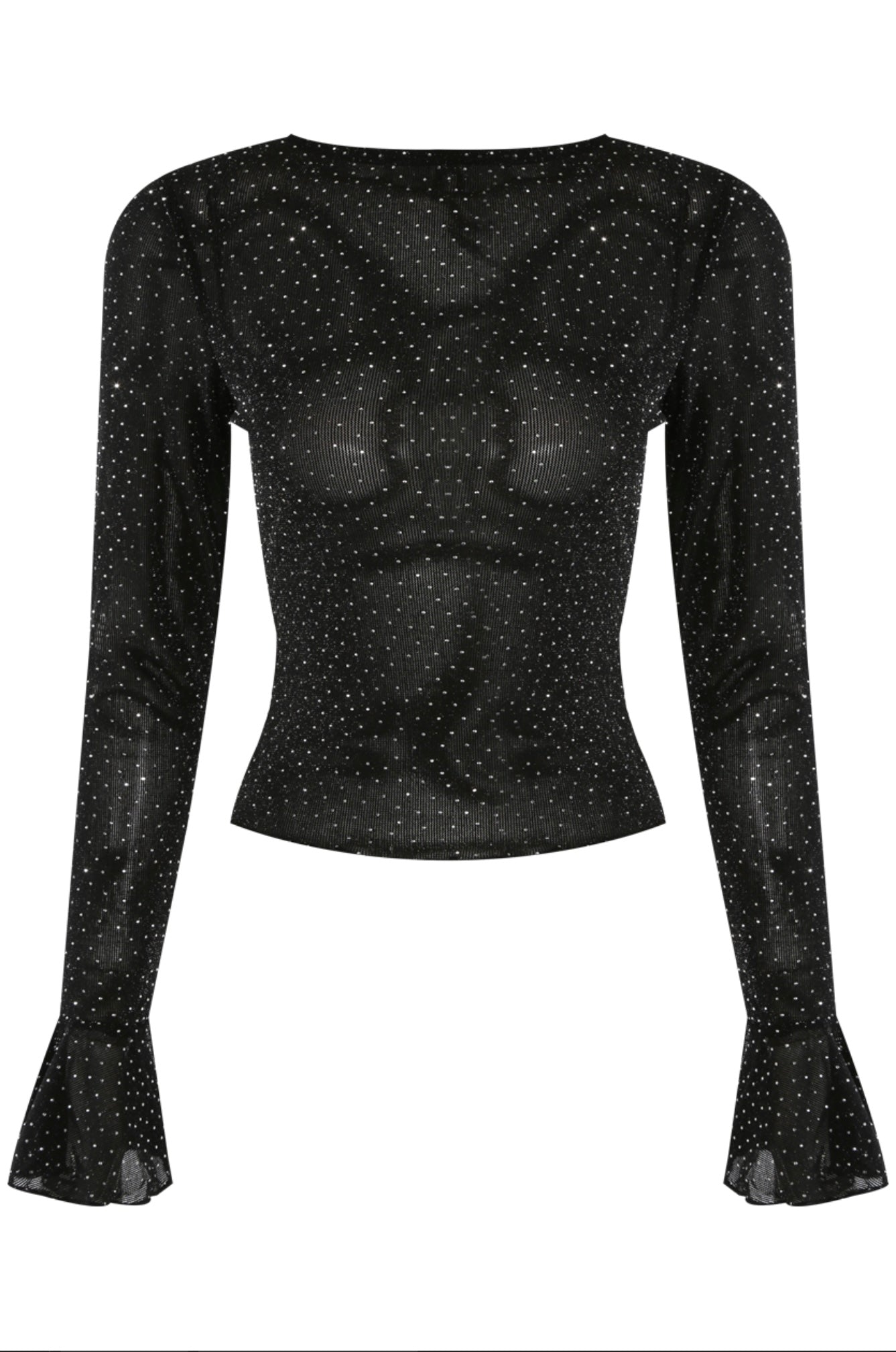 Sheer Diamanté Top