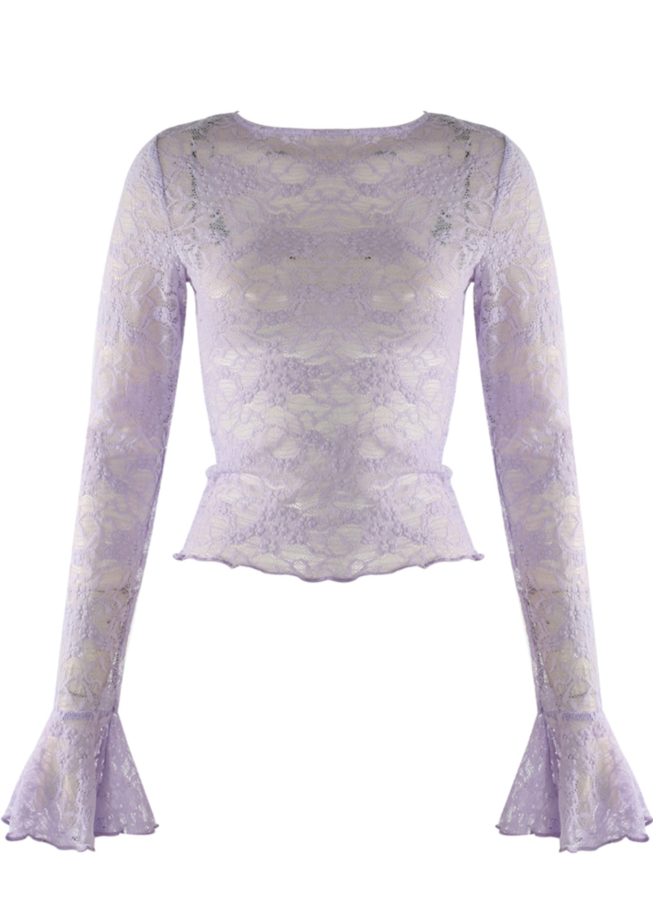Lilac Lace Top