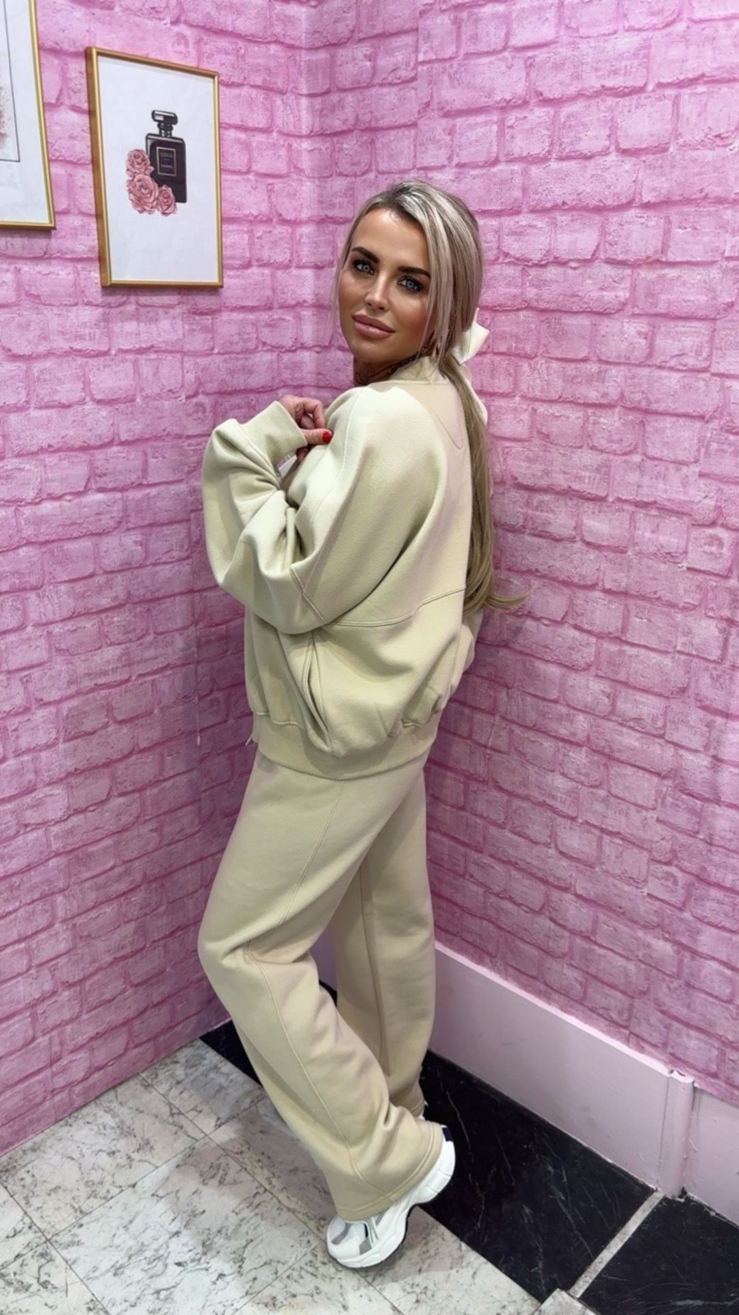 Bomber Jacket & Wide Leg Joggers