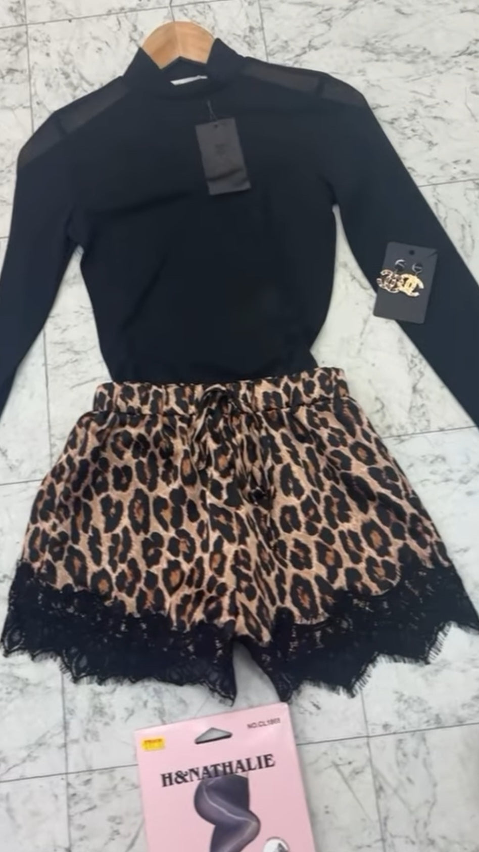 Leopard Lace Shorts