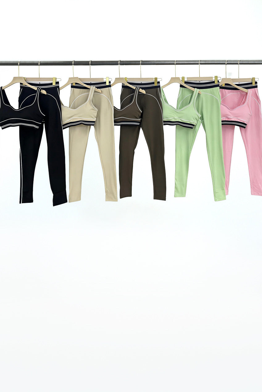 Stripe Detail Gym Set