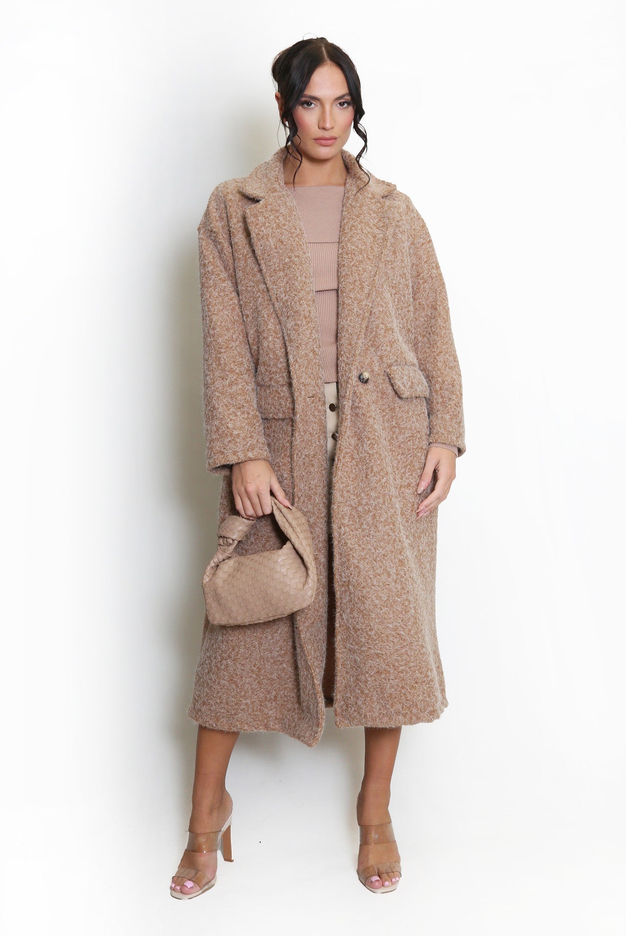Double Button Oversized Coat