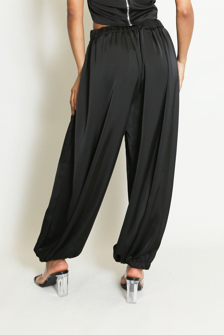 Satin Balloon Trousers