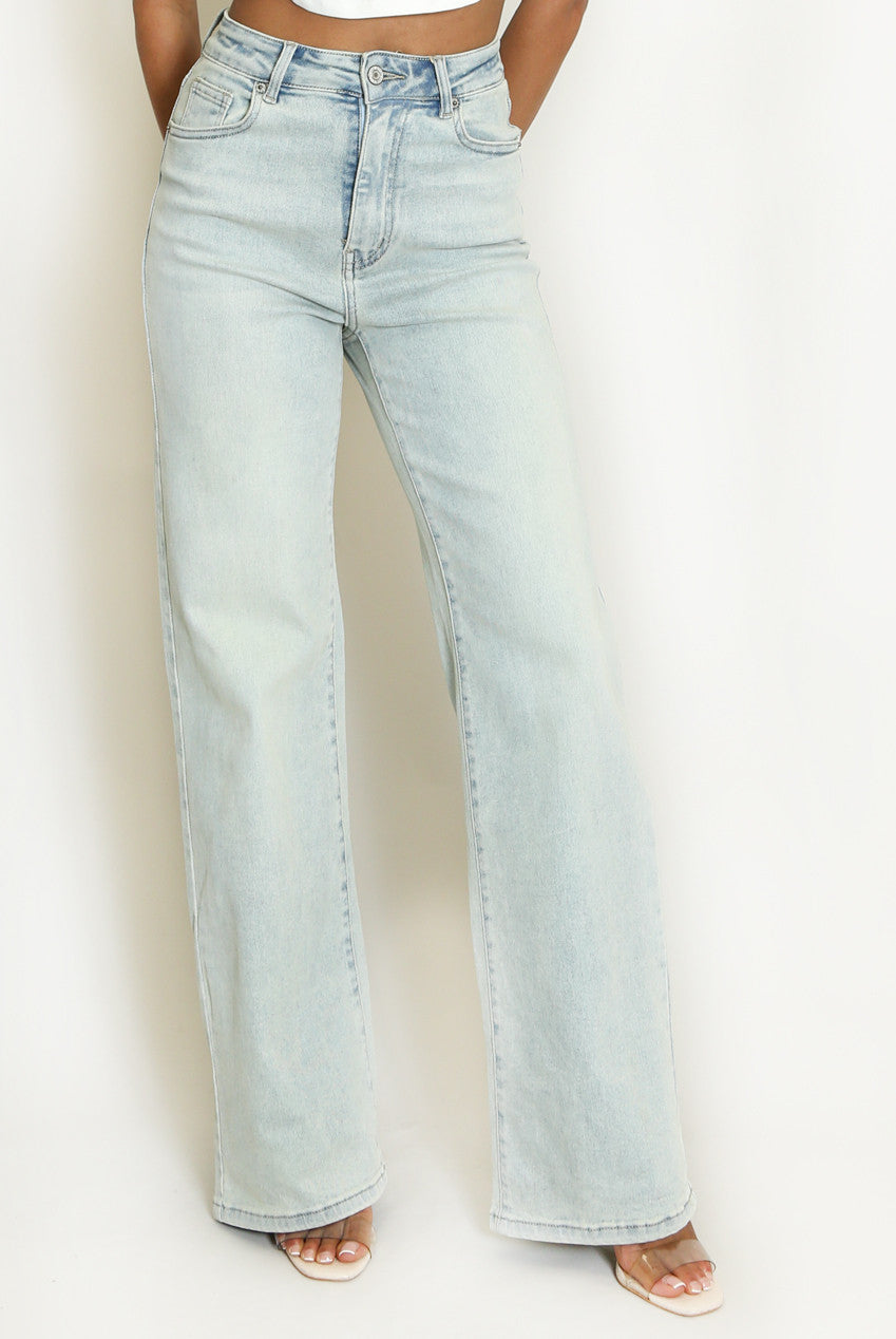 Wide Leg Denim Jeans