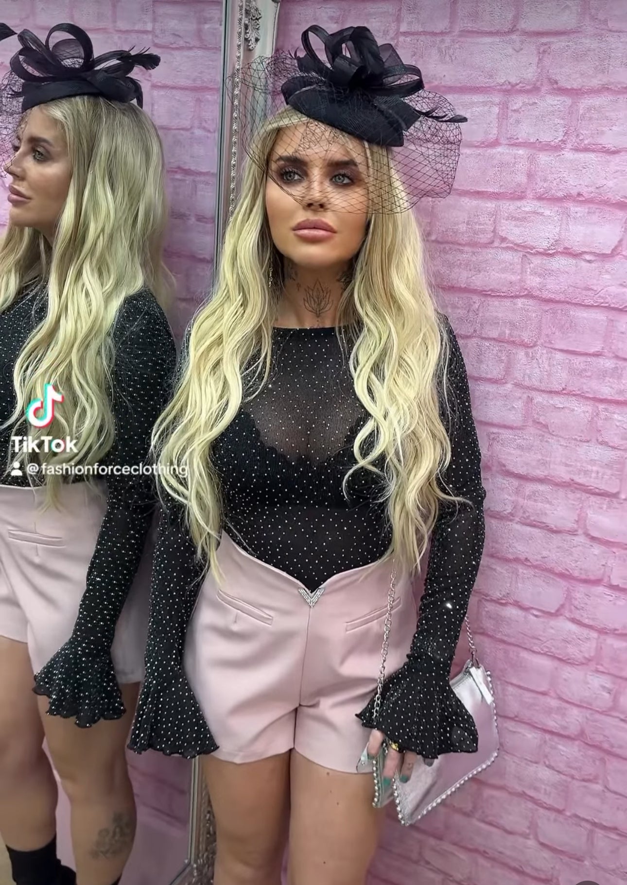Sheer Diamanté Top
