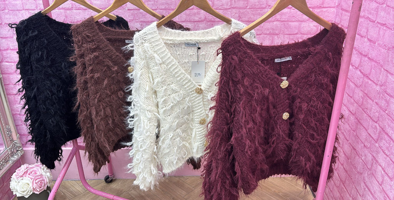 Gold Buttoned Cardigan