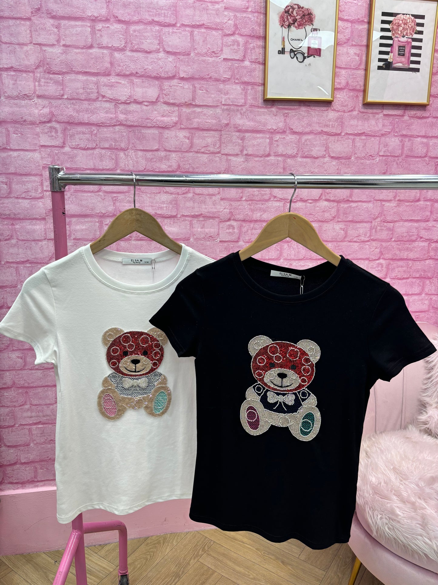 Sequinned Teddy T-shirt
