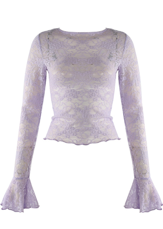 Lilac Lace Top