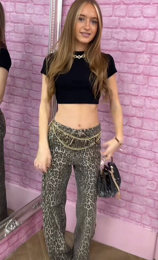 Leopard Jeans
