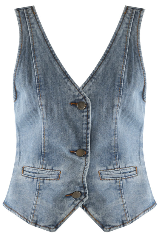 Denim Waistjacket