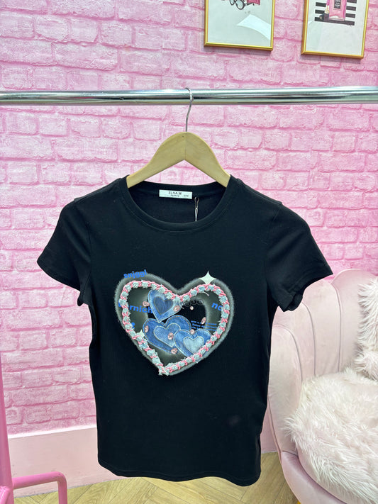 Heart Detailed T-shirt