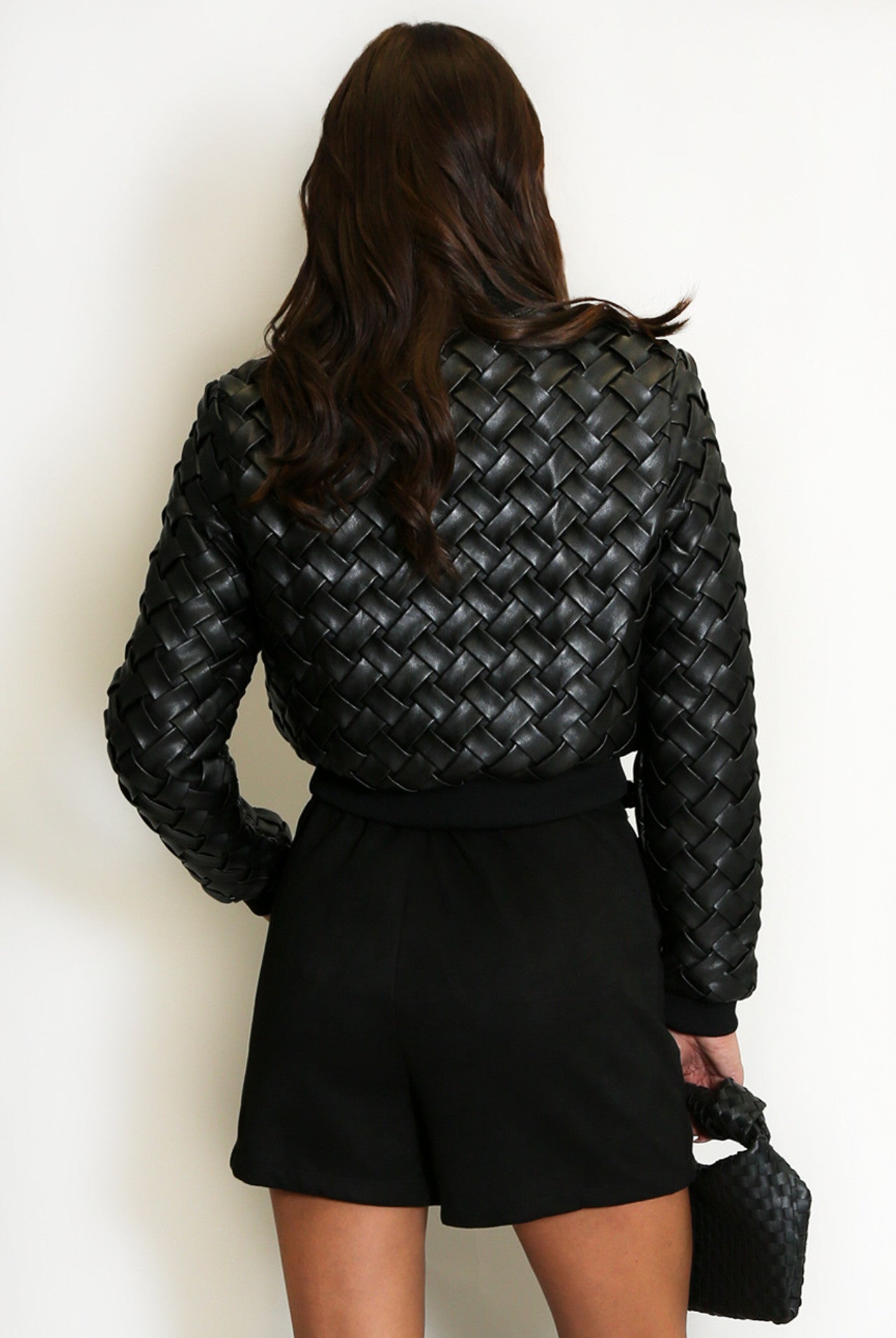 Designer Inspired Woven Bomber Jacket