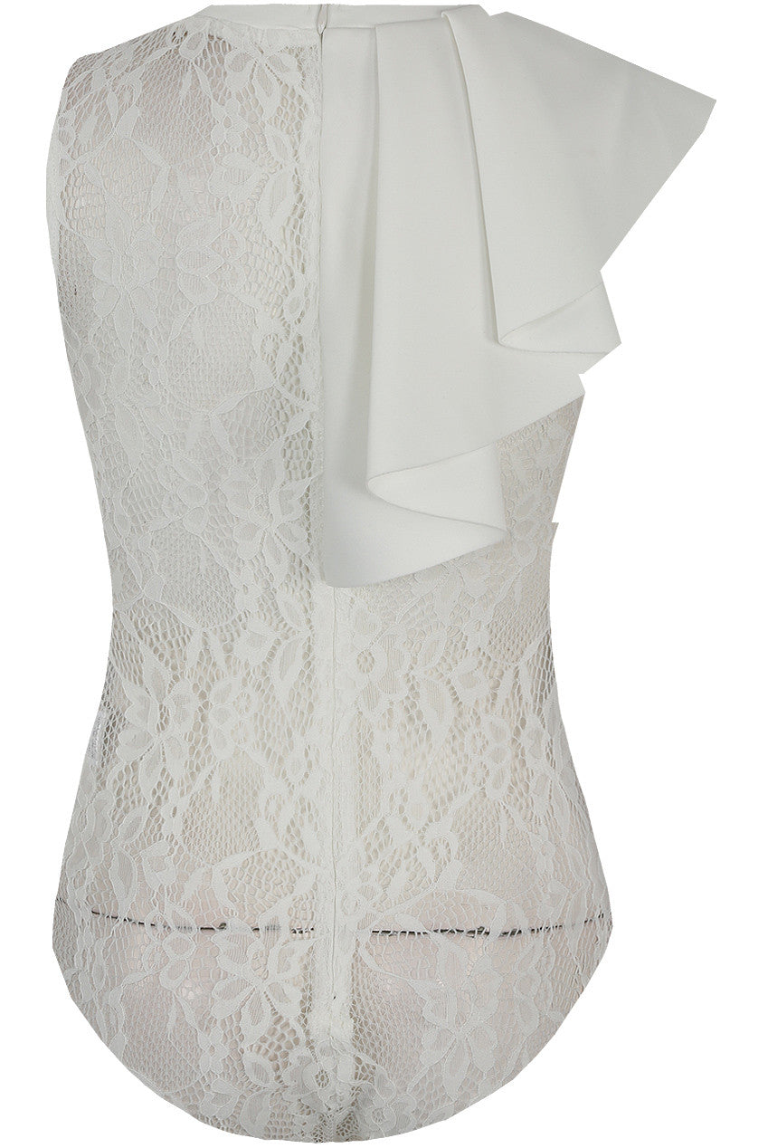Ruffle Lace Bodysuit