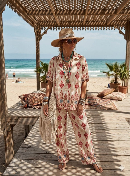 Printed Loungewear Co-ord Set