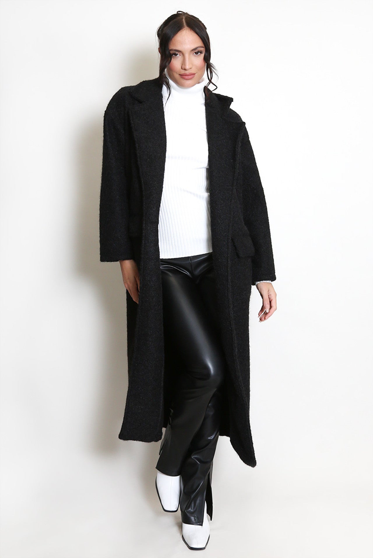 Double Button Oversized Coat