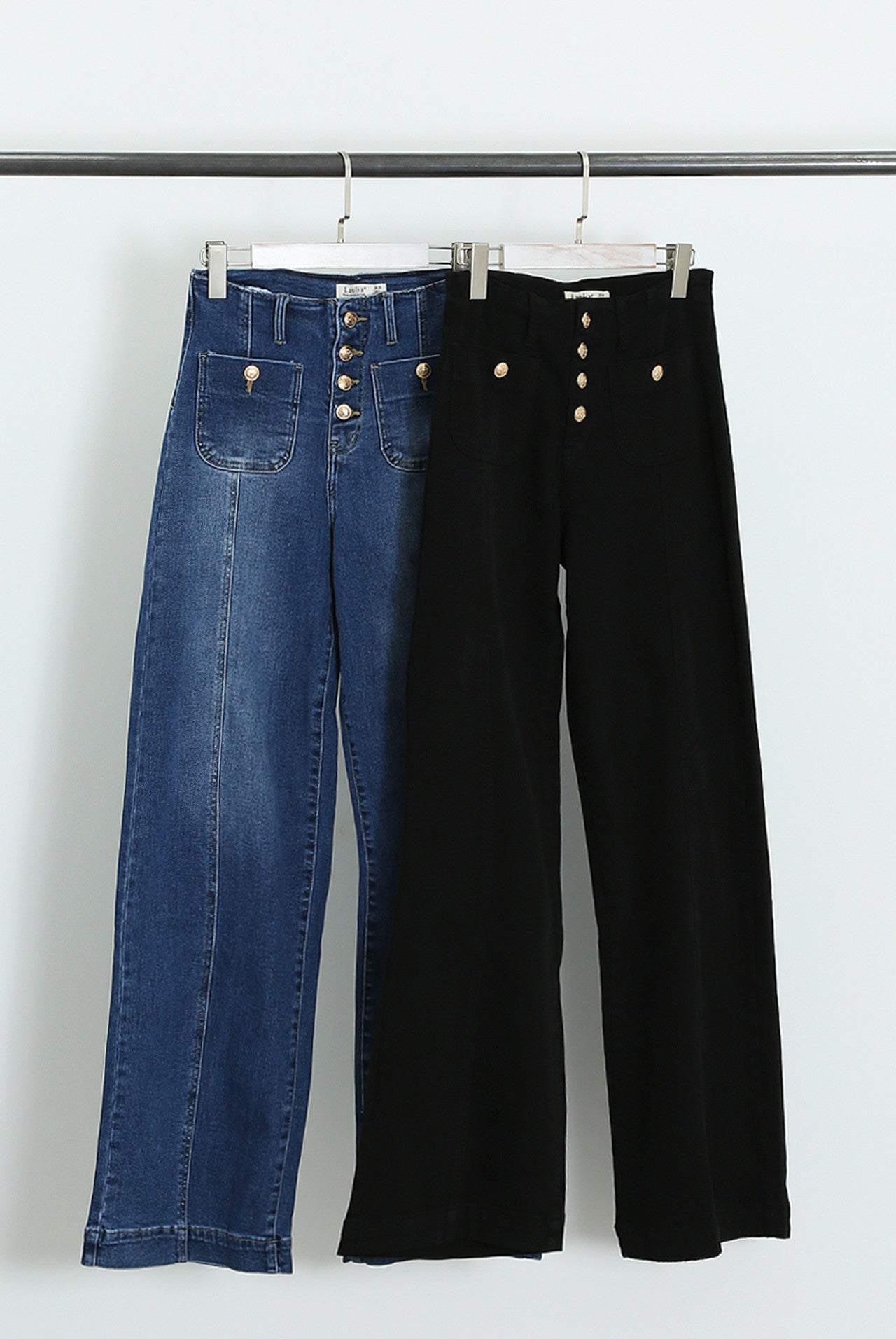 Gold Button Detail Jean