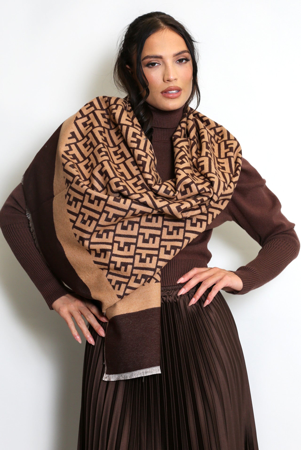 Fendi Inpired Scarf