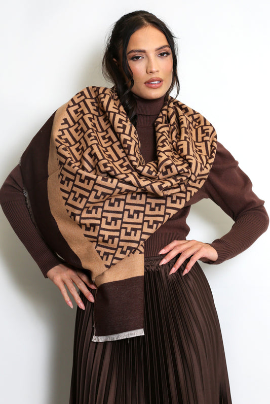 Fendi Inpired Scarf