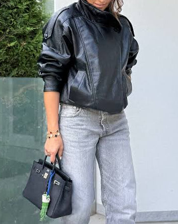 Designer Inspired PU Leather Jacket