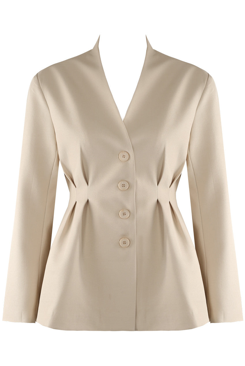 Pleated Waist Hourglass Blazer
