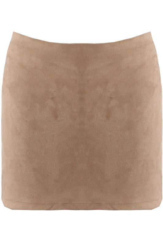 Suede Skort