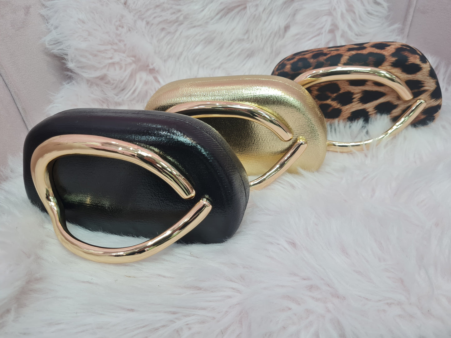 Clutch Bag with Gold Detail