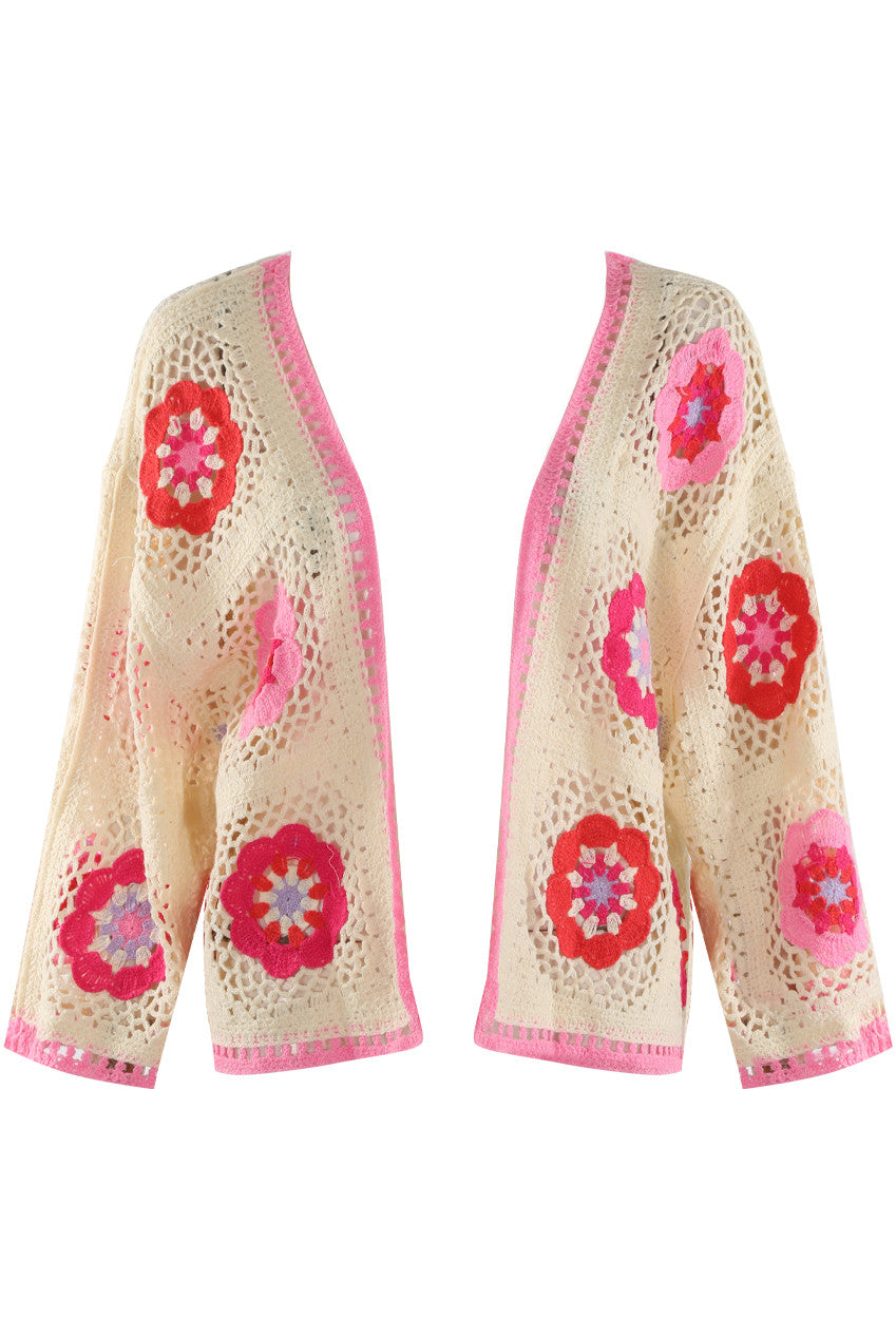 Floral Crochet Cardigan