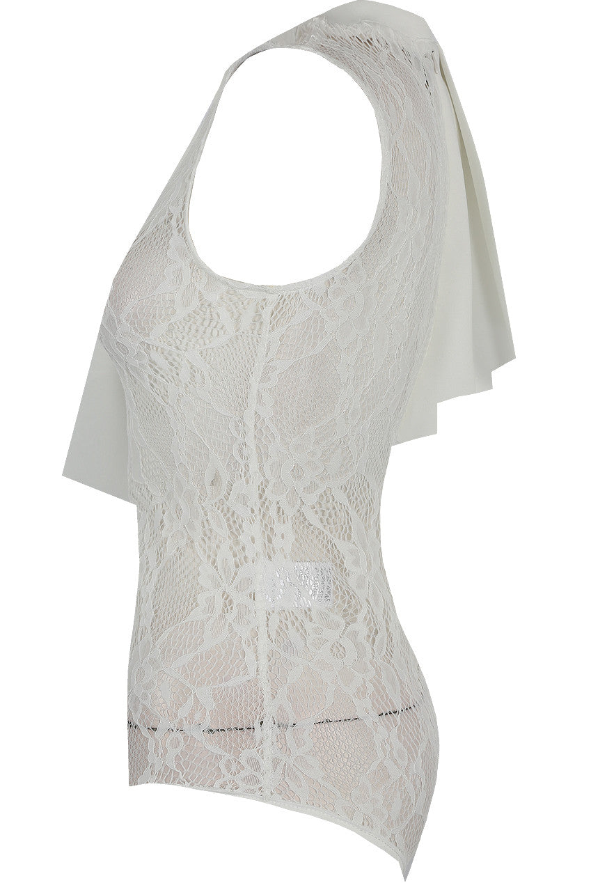 Ruffle Lace Bodysuit