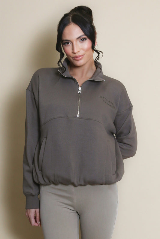 Santa Monica Half Zip Sweat