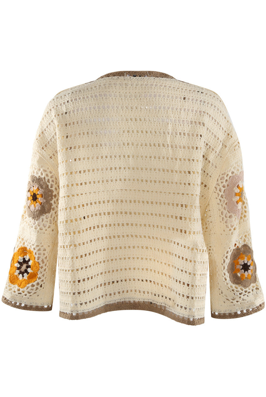 Floral Crochet Cardigan