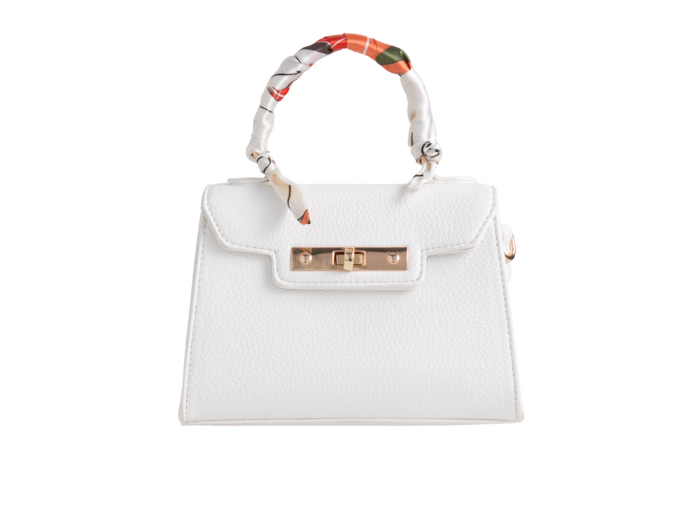 Riveria Handbag with Scarf Detail Handle
