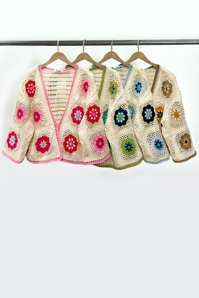 Floral Crochet Cardigan