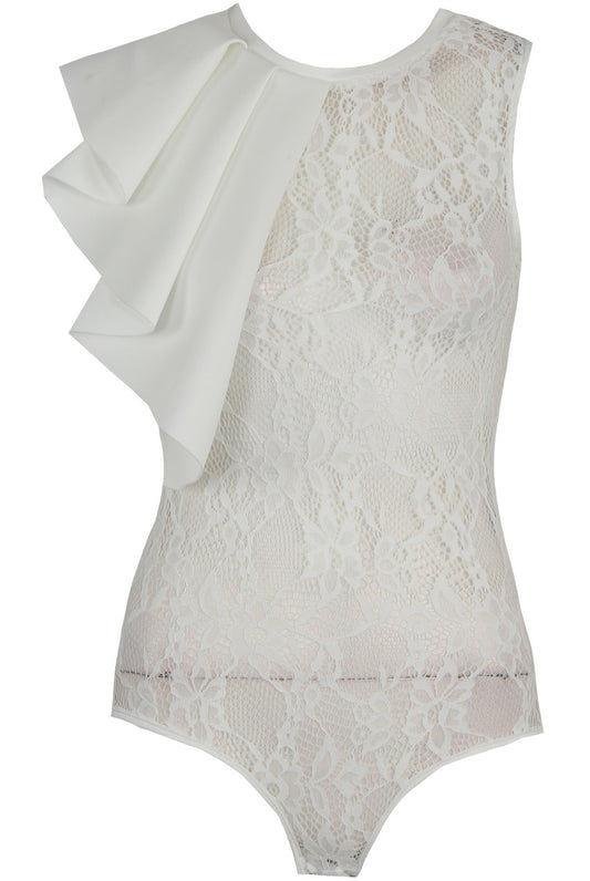 Ruffle Lace Bodysuit