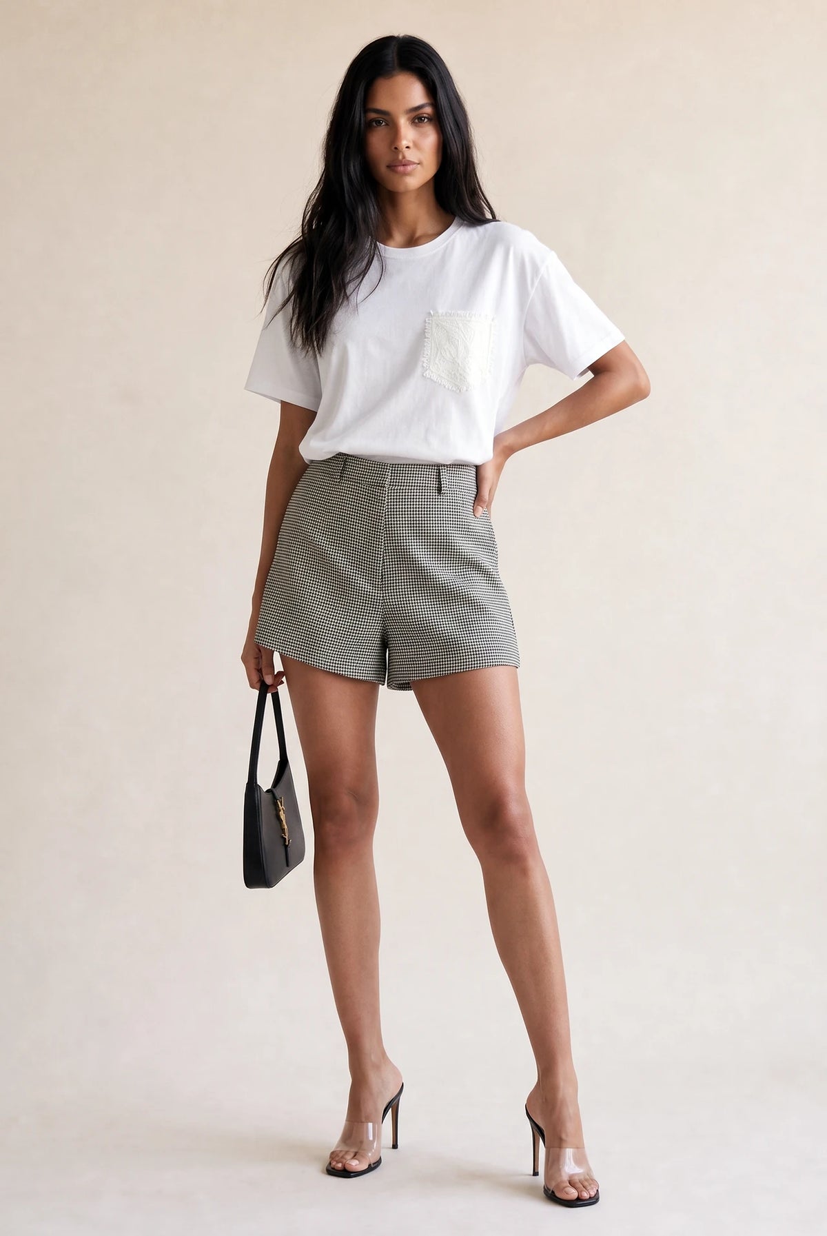 Tailored Checkered Shorts