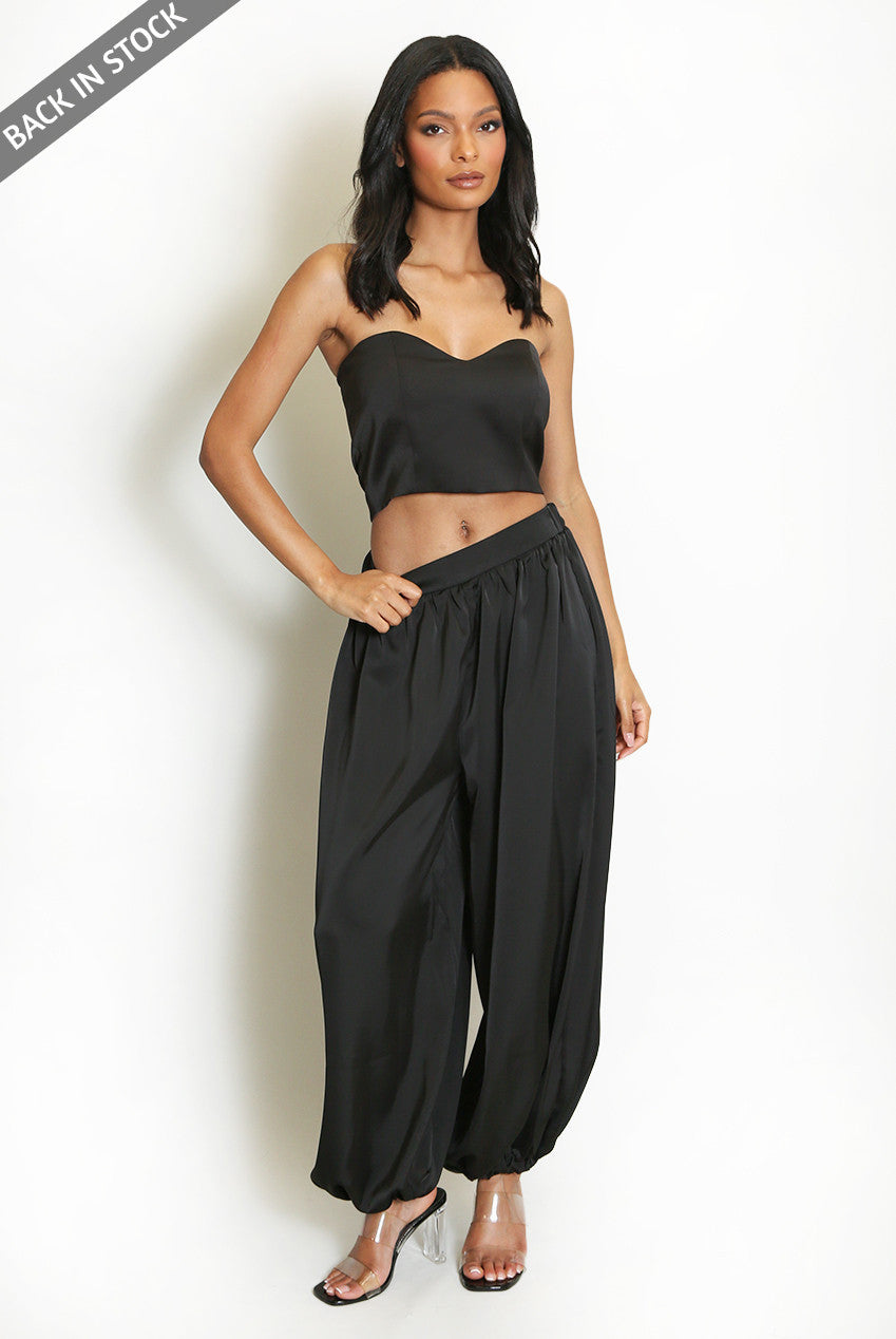 Satin Balloon Trousers