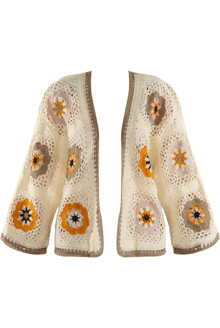 Floral Crochet Cardigan