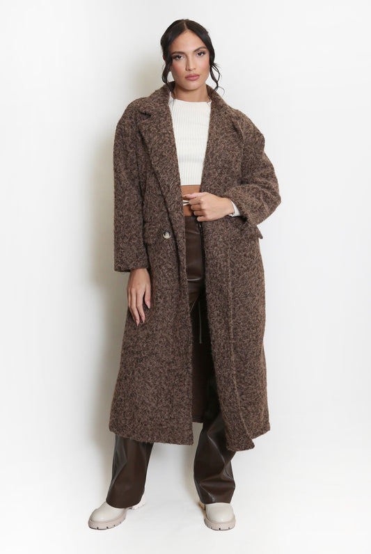 Double Button Oversized Coat