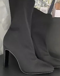 Lycra Stretch Sock Heel Boot