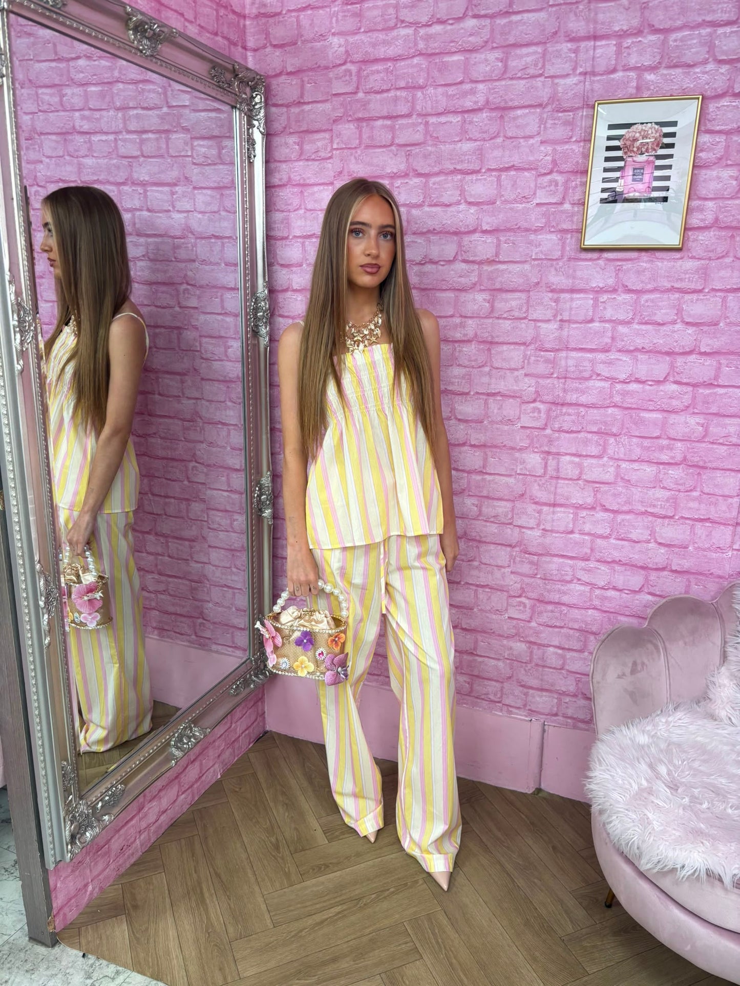 Stripe Linen Summer Co-ord Set