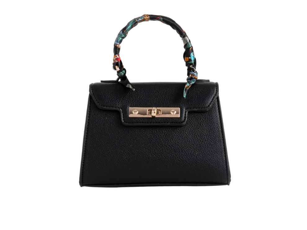 Riveria Handbag with Scarf Detail Handle