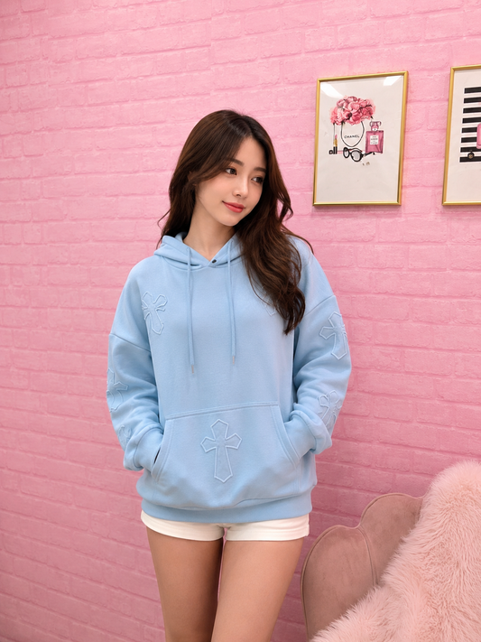 Cross Patchwork Hoodie
