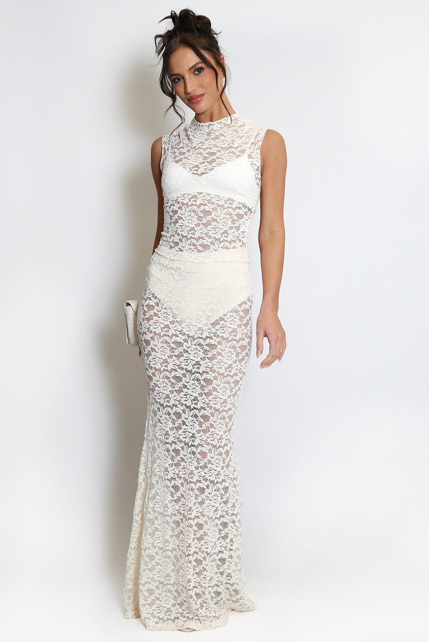 Floral Lace Skirt