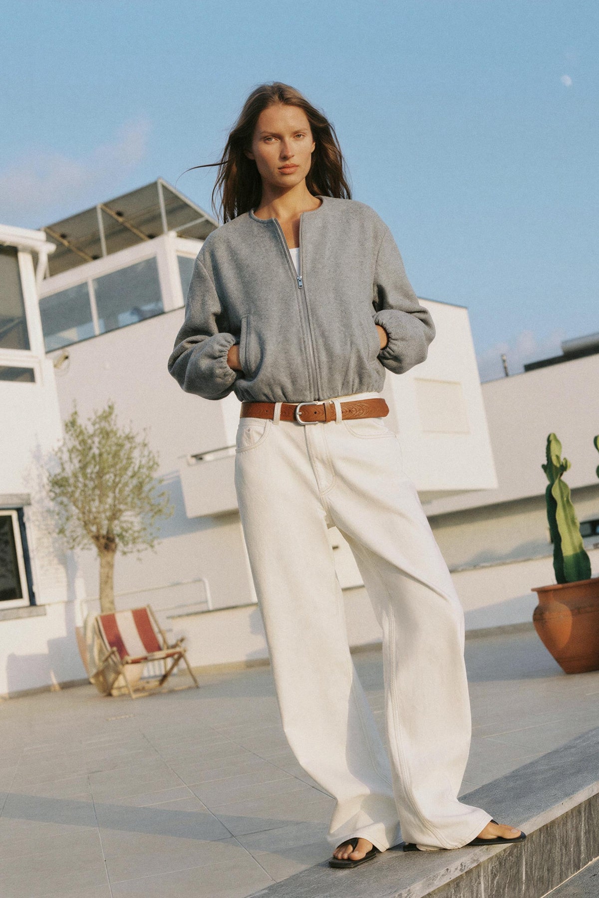 Zara Inspired Wool Bomber Jacket
