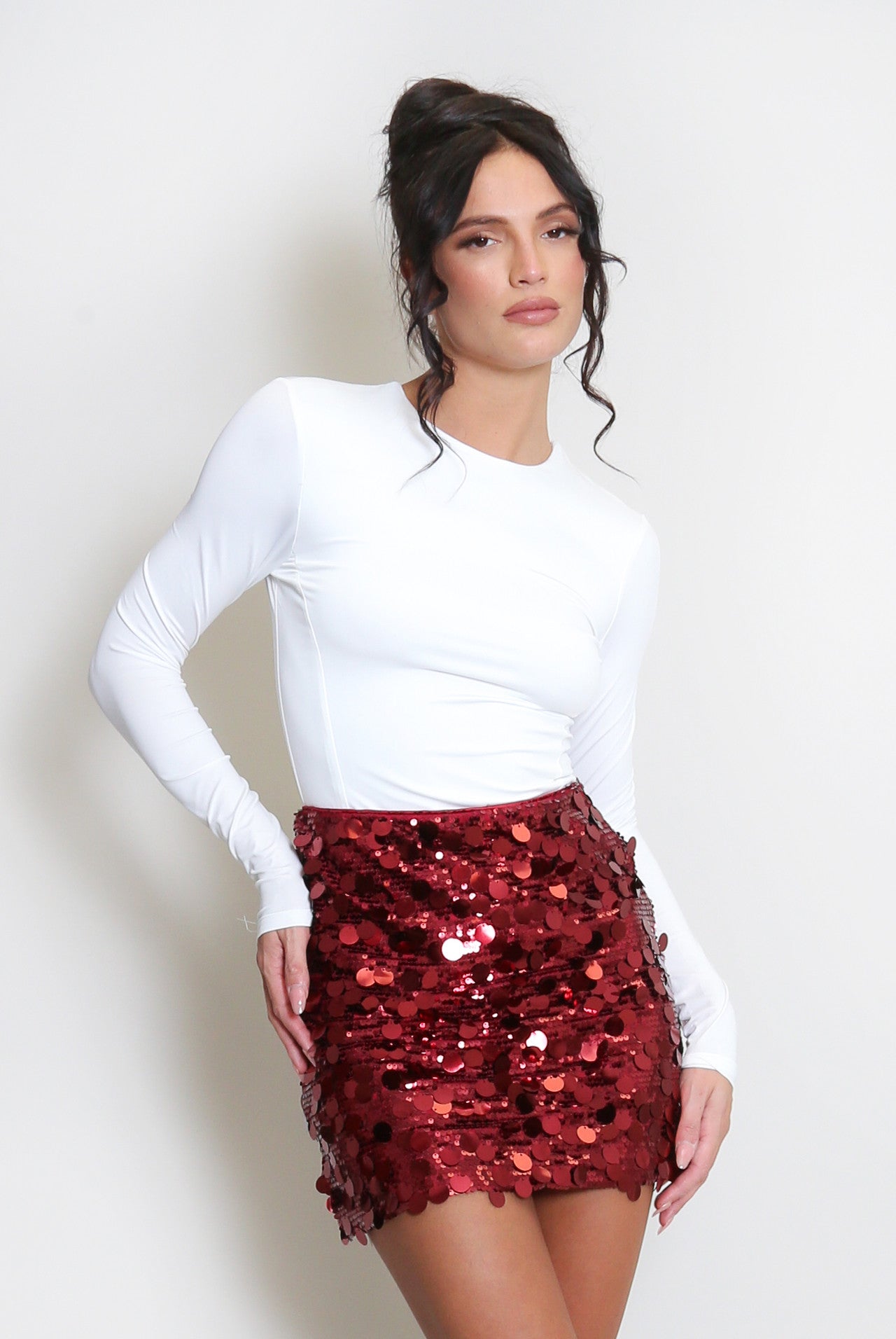 Plain Roundneck Longsleeve Bodysuit