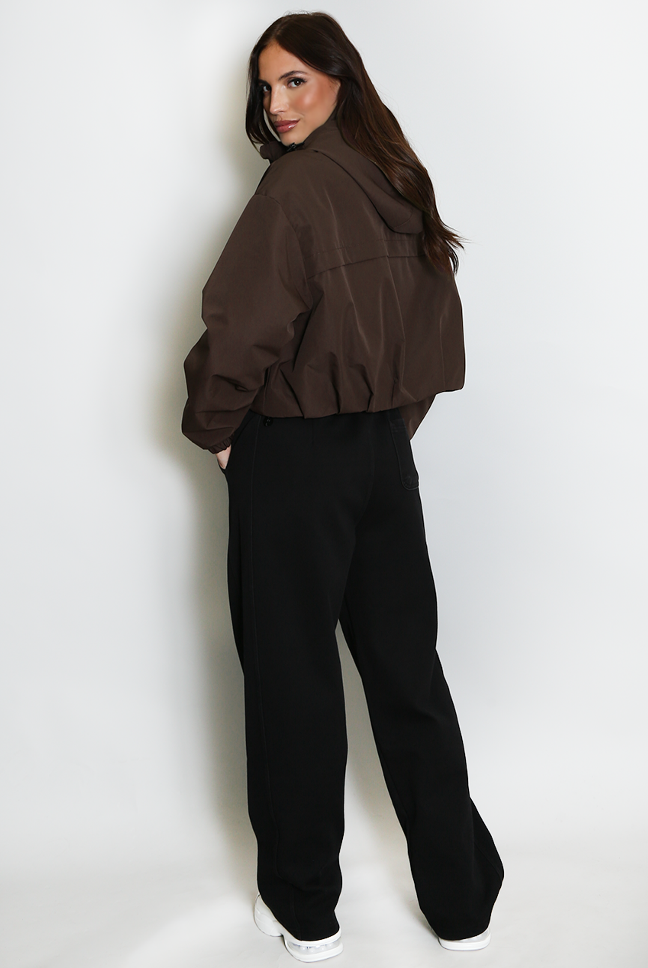 Cropped Hooded Jacket