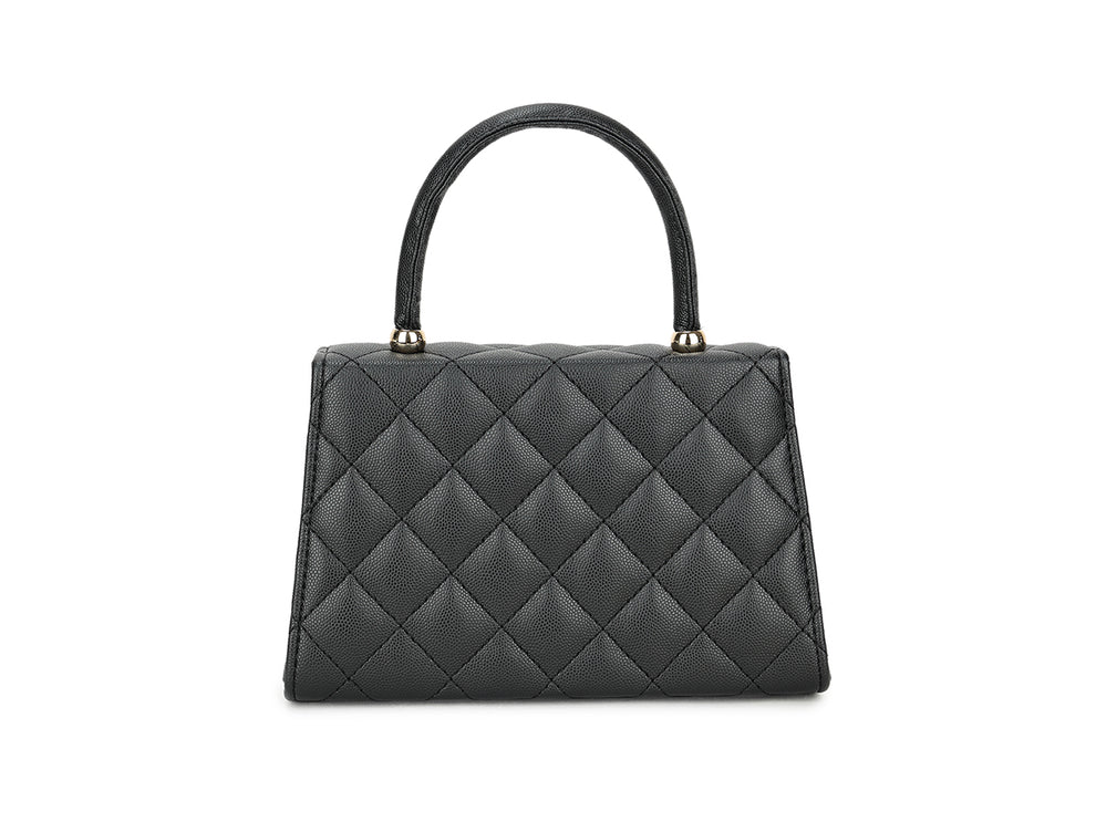 Designer Inspired Diamond Padded Gold Buckle Detail Handbag