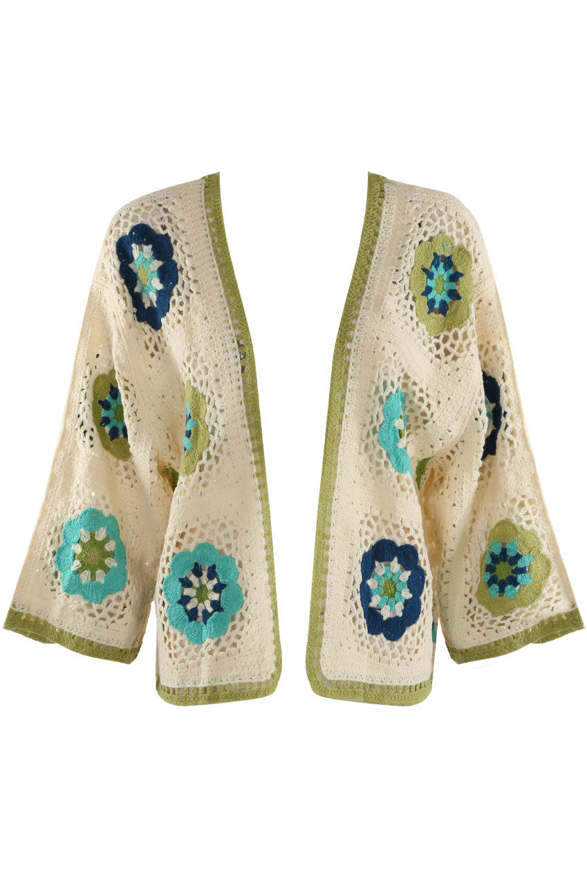 Floral Crochet Cardigan