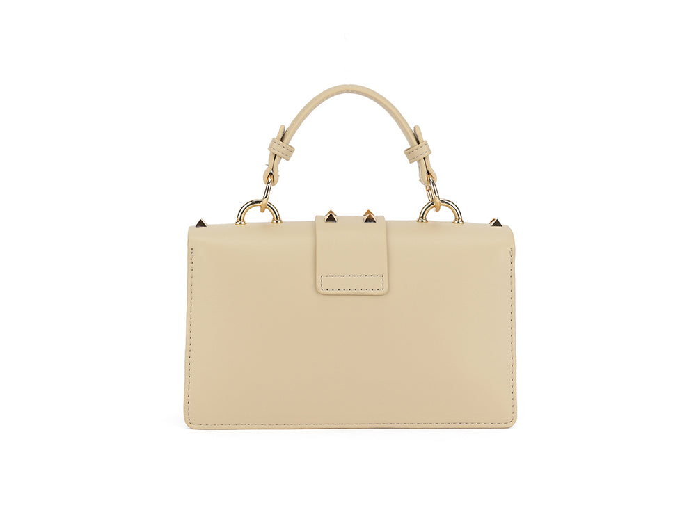 Designer Inspired Handbag Gold Stud Detail
