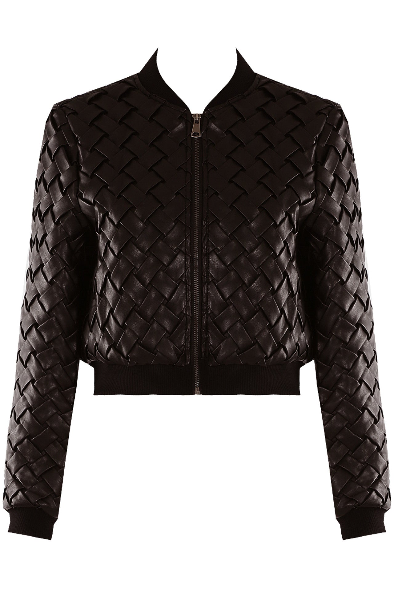 Designer Inspired Woven Bomber Jacket
